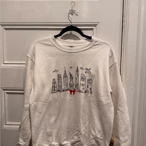 Gildan White Crewneck